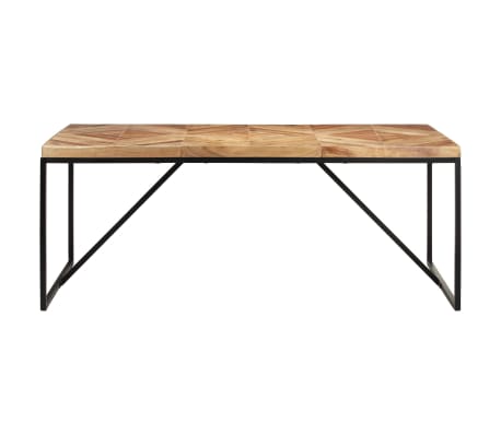 vidaXL Eettafel 180x90x76 cm massief acaciahout en mangohout