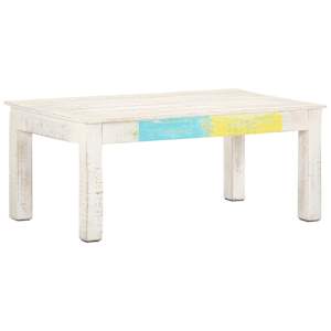 vidaXL kohvilaud, valge, 100 x 60 x 45 cm, mangopuit