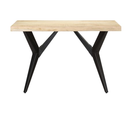 vidaXL Table de salle à manger 120x60x76 cm Bois solide de manguier