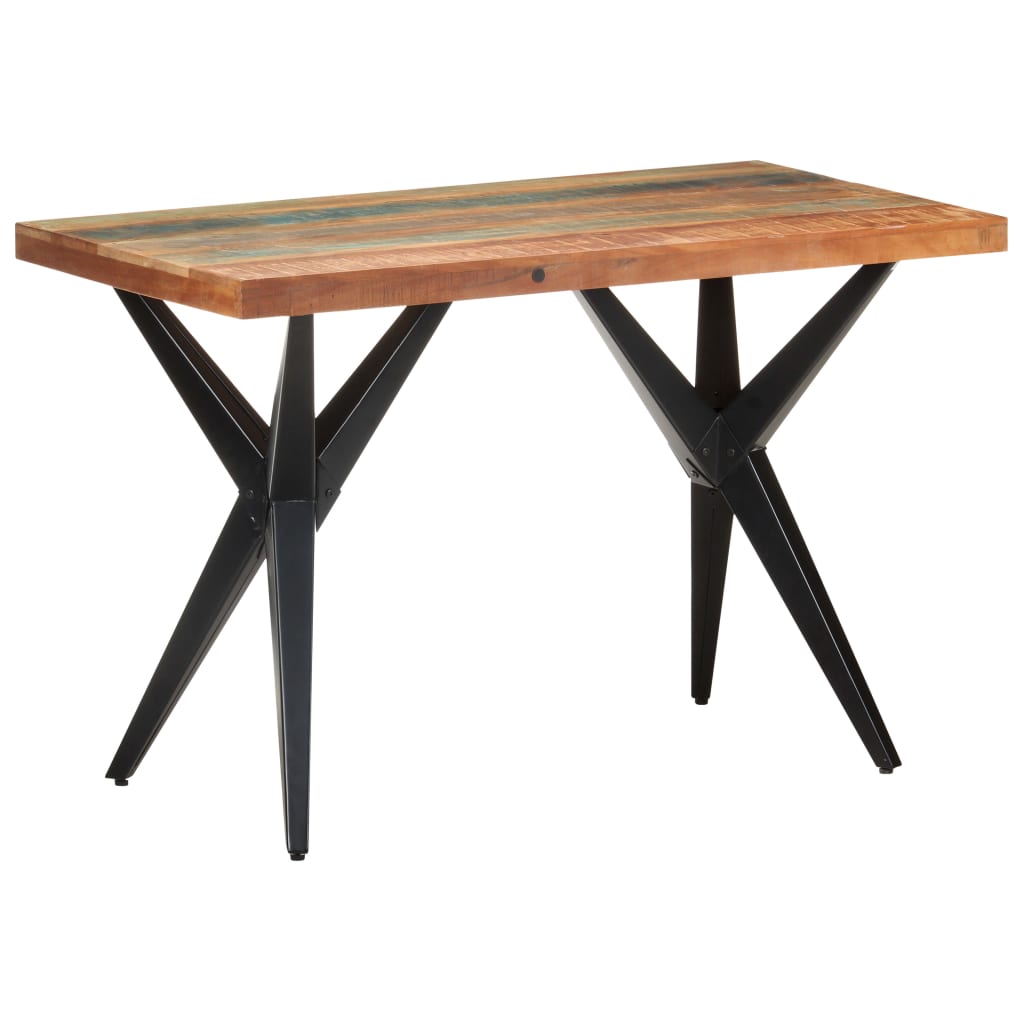 virtuves galds, 120x60x76 cm, pārstrādāts masīvkoks | Stepinfit.lv