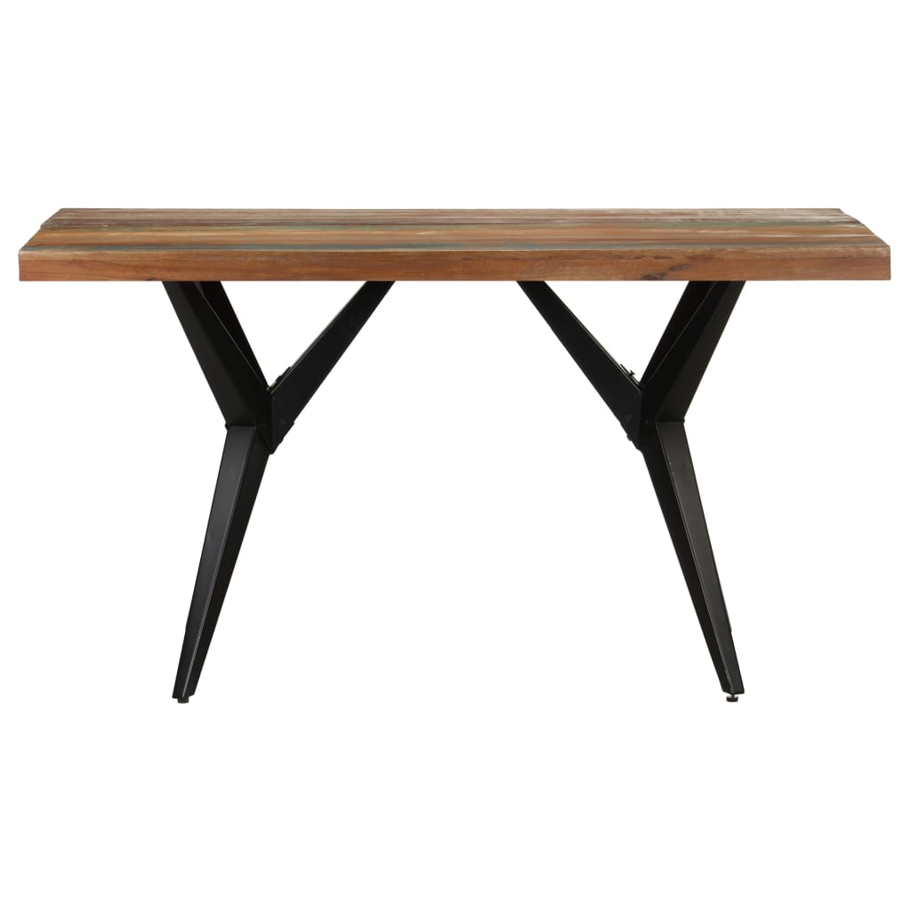 vidaXL Dining Table 140x70x76 cm Solid Reclaimed Wood