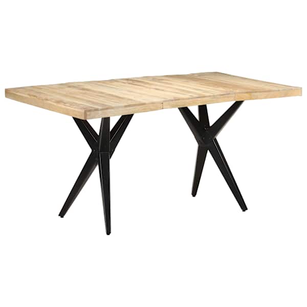 vidaXL s&ouml;&ouml;gilaud, 160 x 80 x 76 cm, t&ouml;&ouml;tlemata mangopuit
