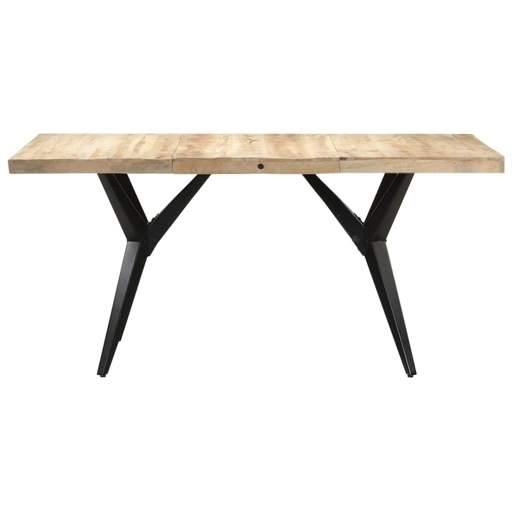 

vidaXL Eettafel 180x90x76 cm ruw mangohout