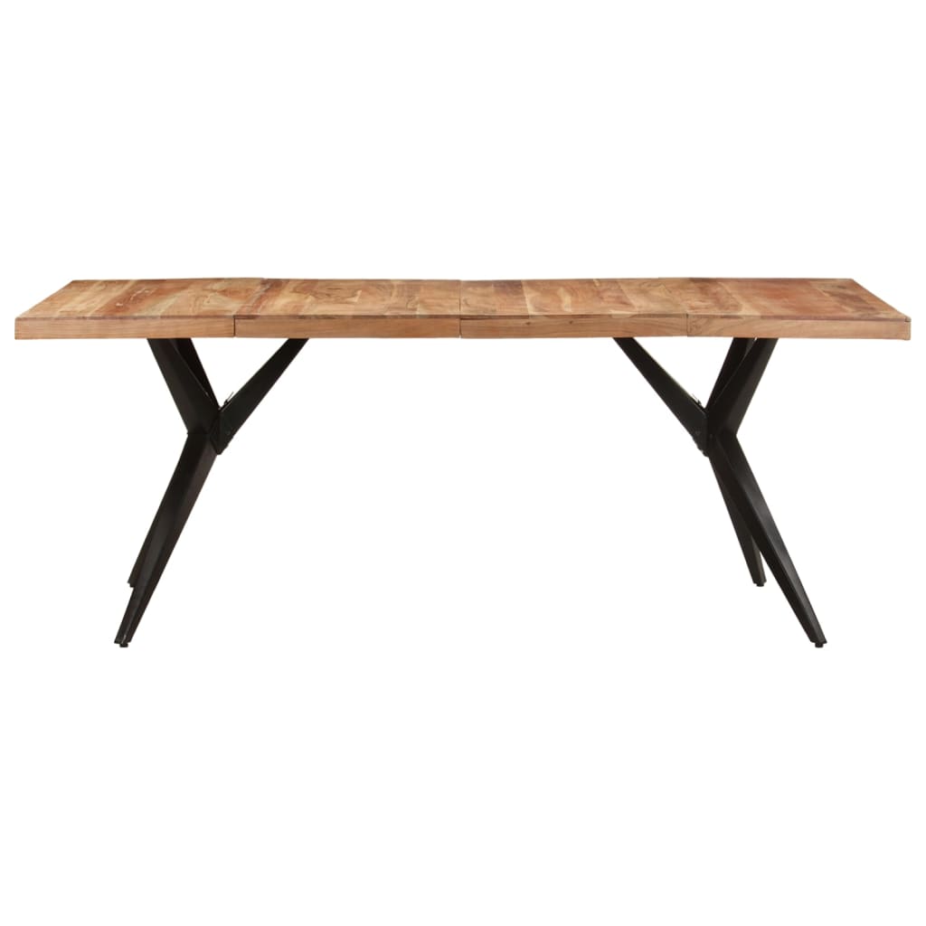 vidaXL Table de salle à manger 200x90x76 cm Bois d'acacia massif