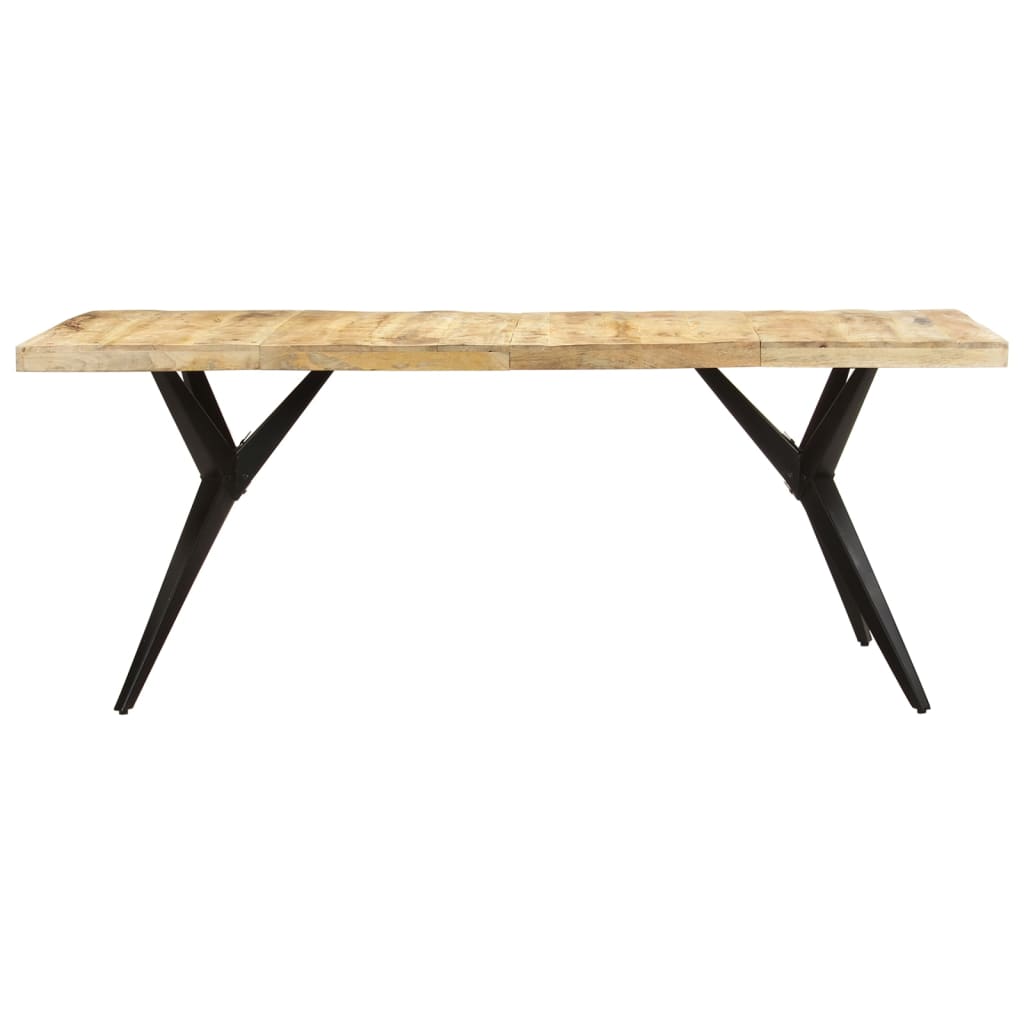 

vidaXL Eettafel 200x90x76 cm ruw mangohout