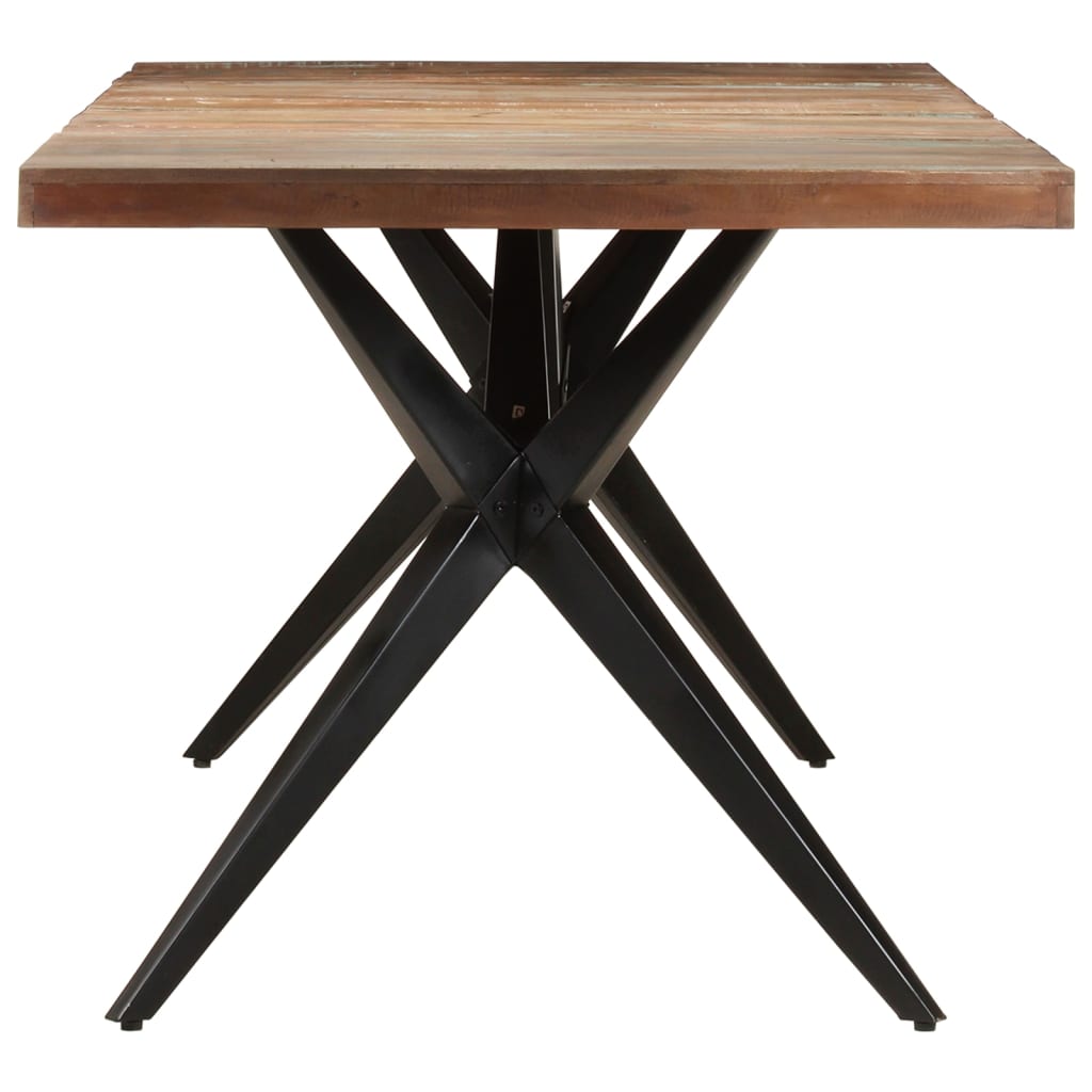 Jídelní stůl 200 x 90 x 76 cm masivní regenerované dřevo
