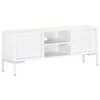 vidaXL telerikapp, valge, 115 x 30 x 46 cm, mangopuit