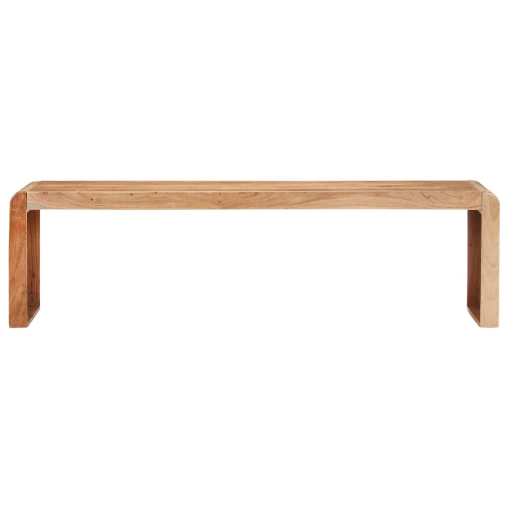 vidaXL Bench 63"x15"x17.7" Solid Acacia Wood