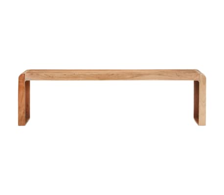 vidaXL Bench 63"x15"x17.7" Solid Acacia Wood