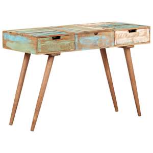 Toaletní stolek se zrcadlem 112 x 45 x 76 cm recyklované dřevo - obrázek 2