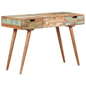 Toaletní stolek se zrcadlem 112 x 45 x 76 cm recyklované dřevo - obrázek 10