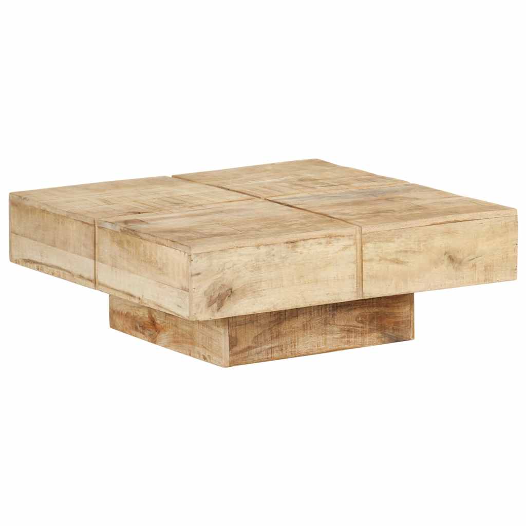 vidaXL Sohvapöytä 80x80x28 cm täysi mangopuu