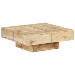 Konferenční stolek 80 x 80 x 28 cm masivní mangovníkové dřevo