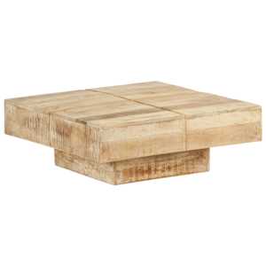 Konferenční stolek 80 x 80 x 28 cm masivní mangovníkové dřevo - obrázek 9