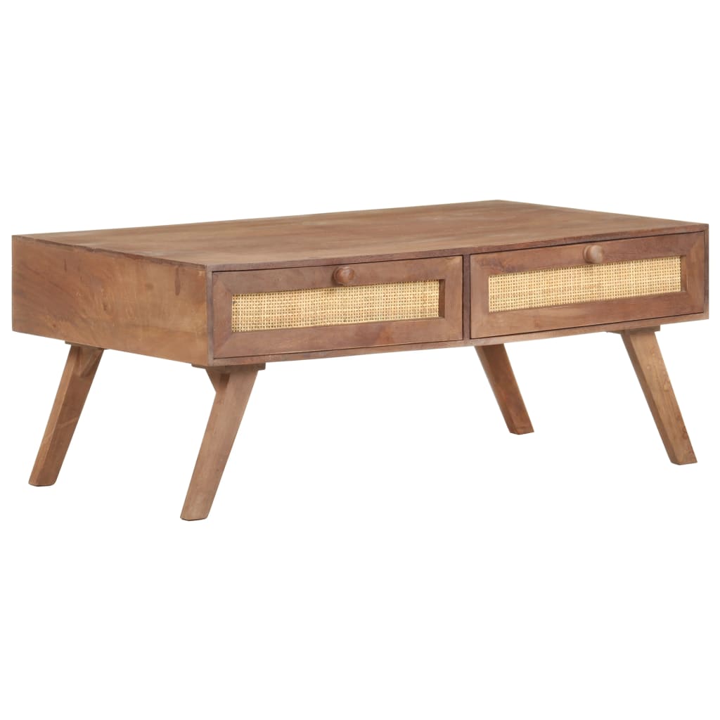 Image of vidaXL Coffee Table 100x60x40 cm Solid Mango Wood