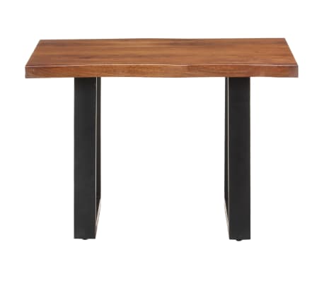vidaXL Coffee Table with Live Edges 60x60x40 cm Solid Acacia Wood