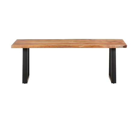 vidaXL Kavos staliukas, 115x60x40cm, akacija, su gyvais kra&scaron;tais