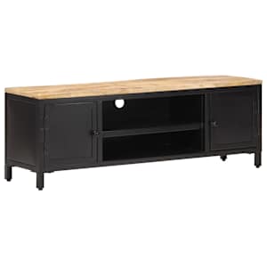 TV stolek 120 x 30 x 40 cm masivní hrubé mangovníkové dřevo - obrázek 11
