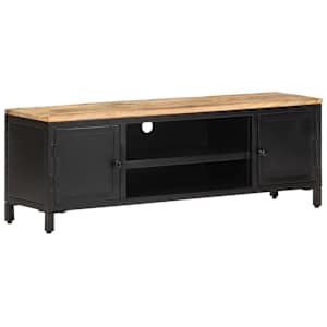 TV stolek 120 x 30 x 40 cm masivní hrubé mangovníkové dřevo - obrázek 12