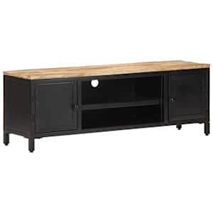 TV stolek 120 x 30 x 40 cm masivní hrubé mangovníkové dřevo - obrázek 10