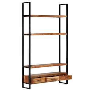 vidaXL Biblioth&egrave;que 118x30x200 cm Bois d'acacia massif
