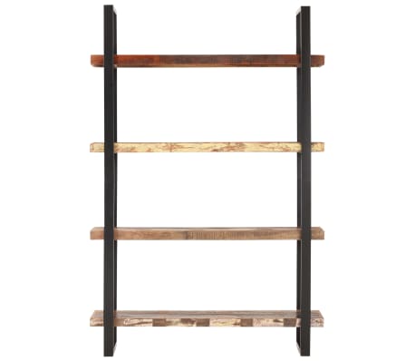 vidaXL 4-Tier Bookcase 120x40x180 cm Solid Reclaimed Wood