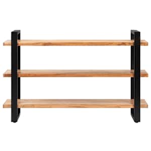 vidaXL Ραφιέρα με 3 Ράφια 120 x 40 x 75 εκ. από Μασίφ Ξύλο Ακακίας