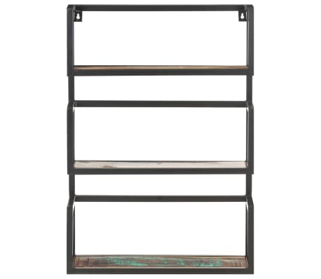 vidaXL Wandrek 60x20x85 cm massief gerecycled hout