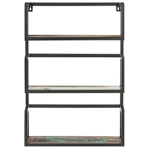 vidaXL Wandrek 60x20x85 cm massief gerecycled hout