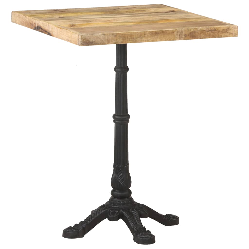 Bistro stolek 60 x 60 x 77 cm hrubé mangovníkové dřevo
