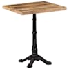 vidaXL bistroolaud, 60 x 60 x 77, toekas t&ouml;&ouml;tlemata mangopuit