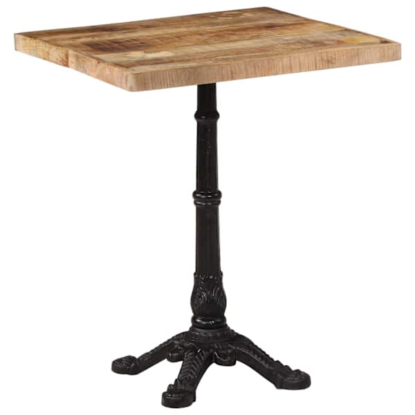 vidaXL bistroolaud, 60 x 60 x 77, toekas t&ouml;&ouml;tlemata mangopuit