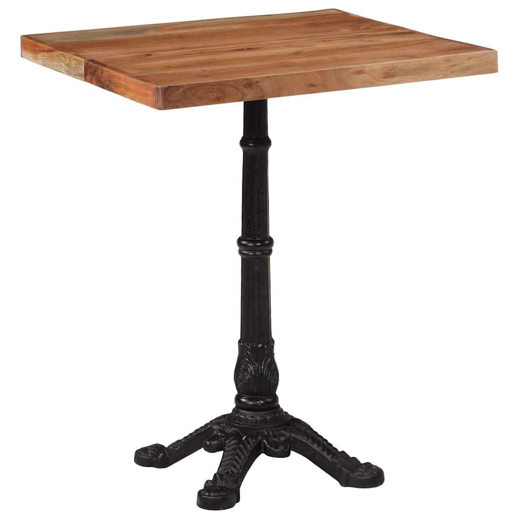 vidaXL Bistrotisch 60x60x76 cm Akazie Massivholz