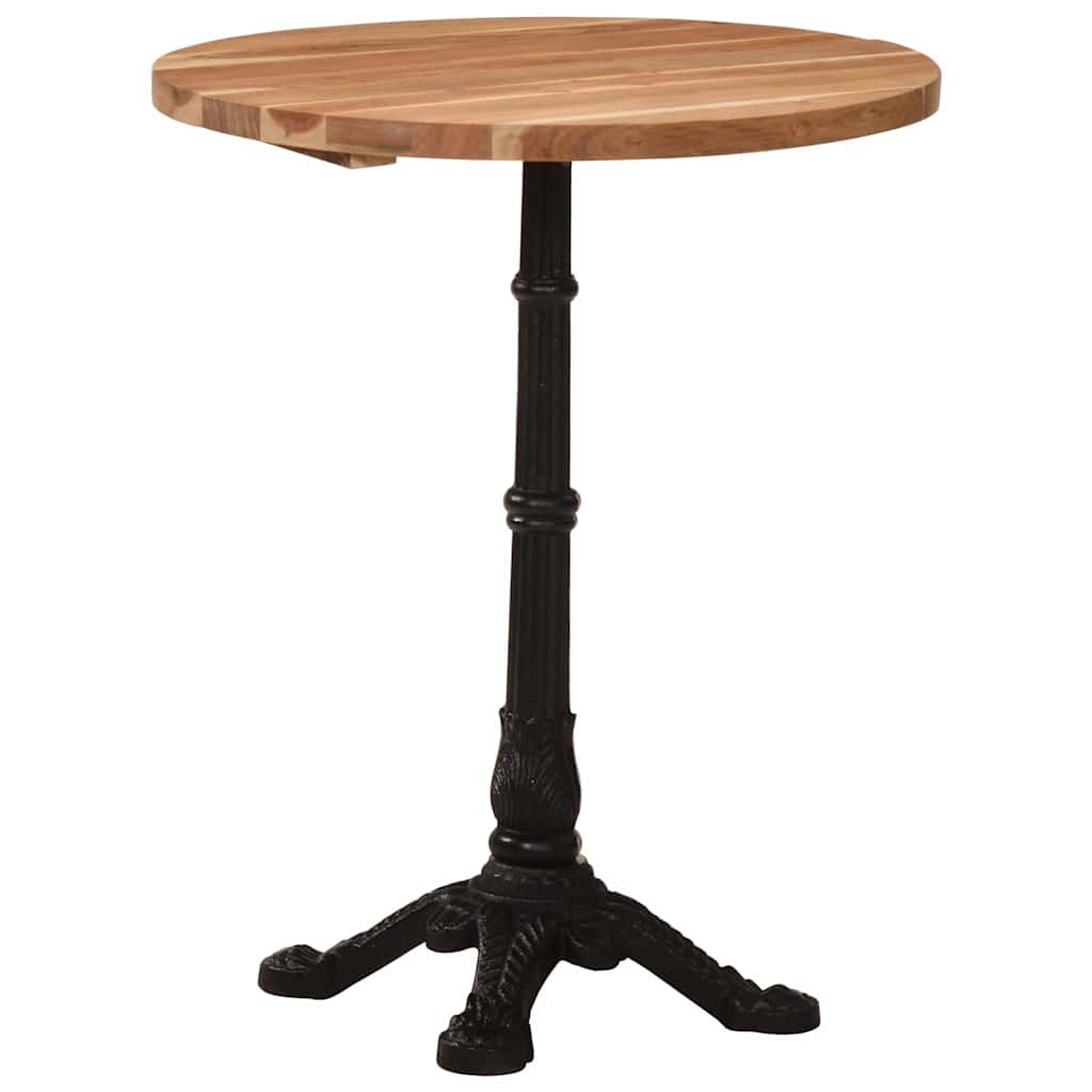 vidaXL Bistrotisch Ø60x76 cm Akazie Massivholz