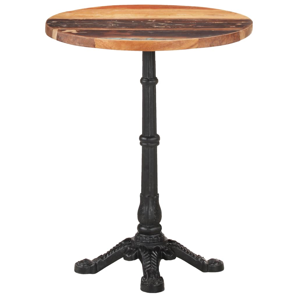 vidaXL Bistro Table Ø23.6"x29.9" Solid Reclaimed Wood