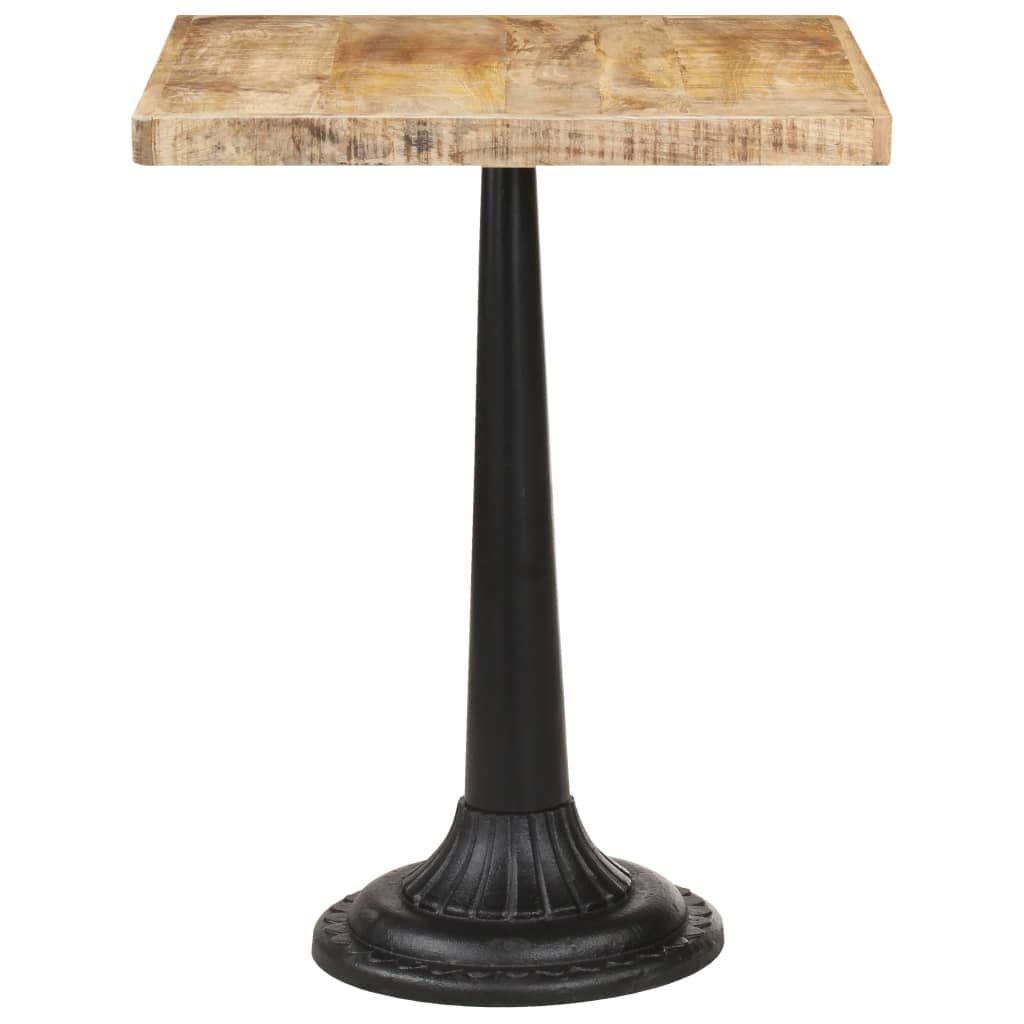 vidaXL Bistrotisch 60x60x76 cm Raues Mangoholz