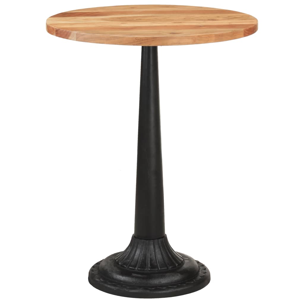 vidaXL Bistro Table Ø60x76 cm Solid Acacia Wood