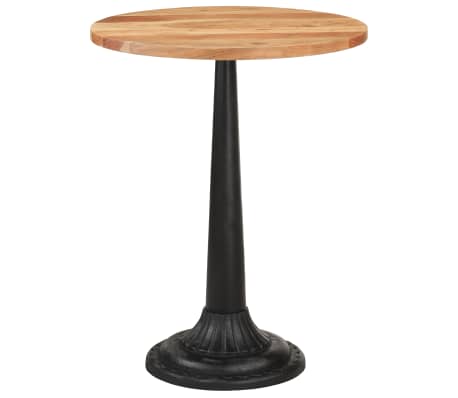 vidaXL Bistro Table Ø23.6"x29.9" Solid Acacia Wood
