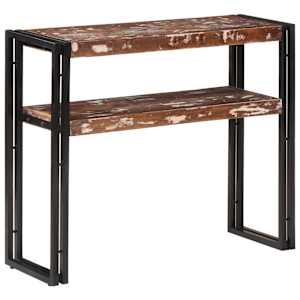Konzolový stolek 90 x 30 x 75 cm masivní recyklované dřevo - obrázek 2