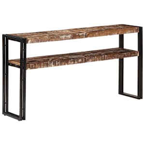 Konzolový stolek 150 x 30 x 75 cm masivní recyklované dřevo - obrázek 3