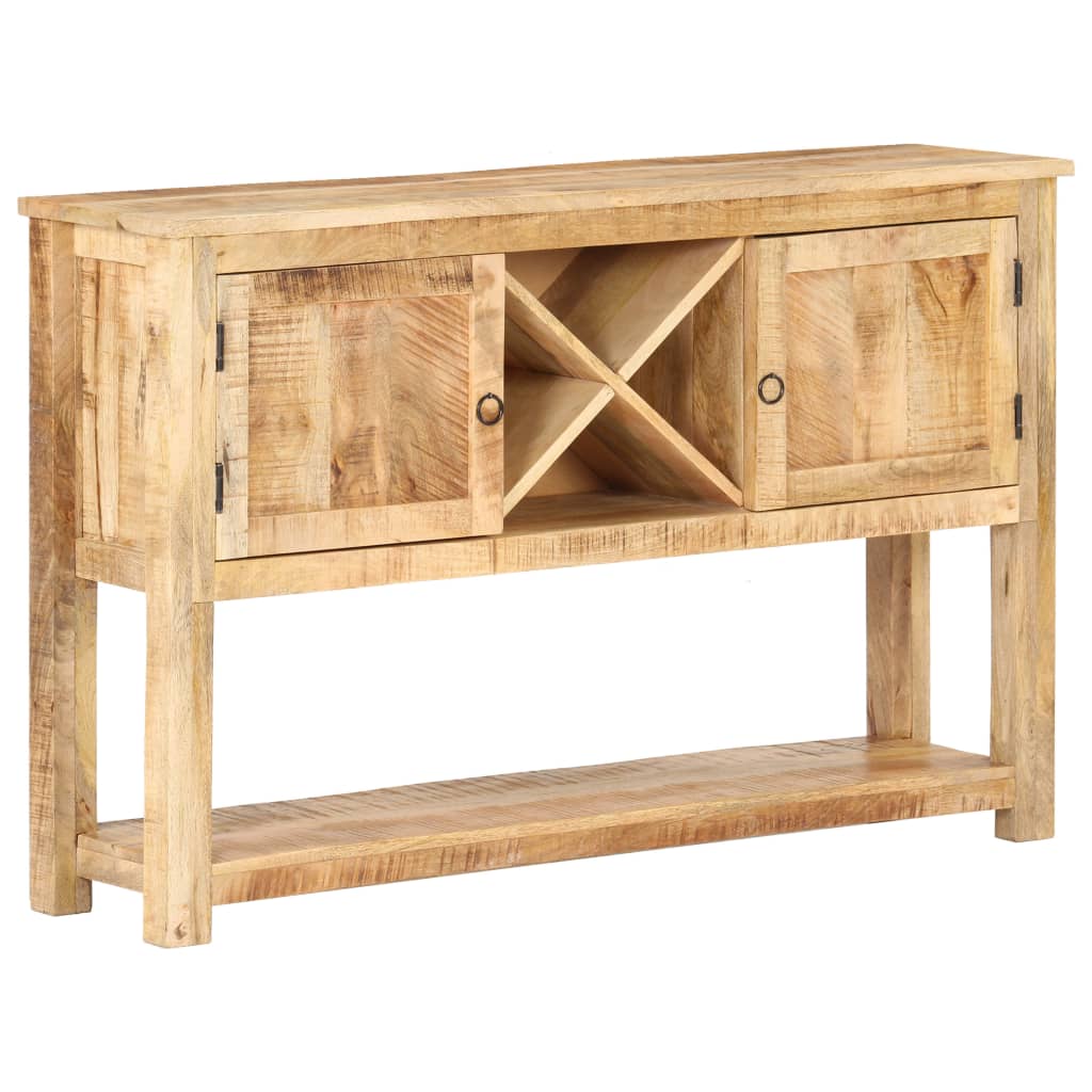 vidaXL Sideboard 120x30x76 cm Raues Mangoholz