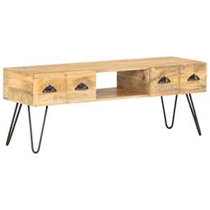 TV stolek 120 x 35 x 45 cm masivní mangovníkové dřevo - obrázek 6