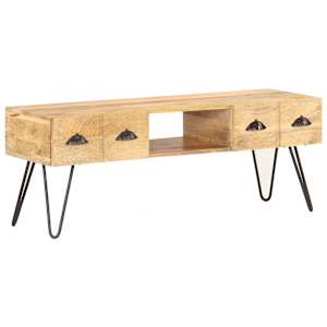 TV stolek 120 x 35 x 45 cm masivní mangovníkové dřevo - obrázek 7