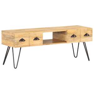 TV stolek 120 x 35 x 45 cm masivní mangovníkové dřevo - obrázek 8