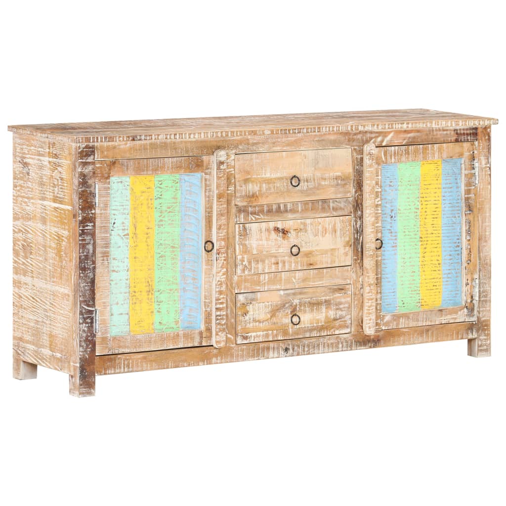 Sideboard 151x40x75 cm Raues Akazienholz