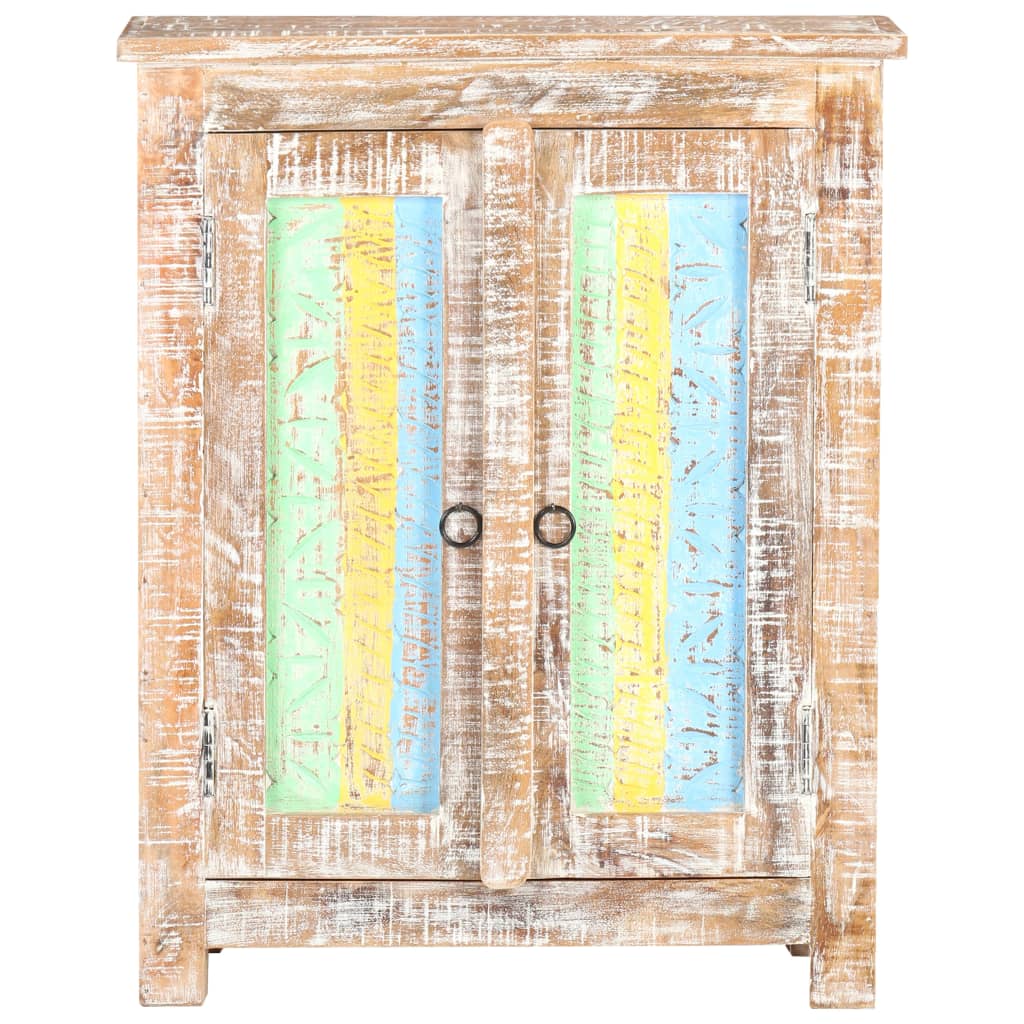 vidaXL Dressoir 61x35x76 cm ruw acaciahout afbeelding