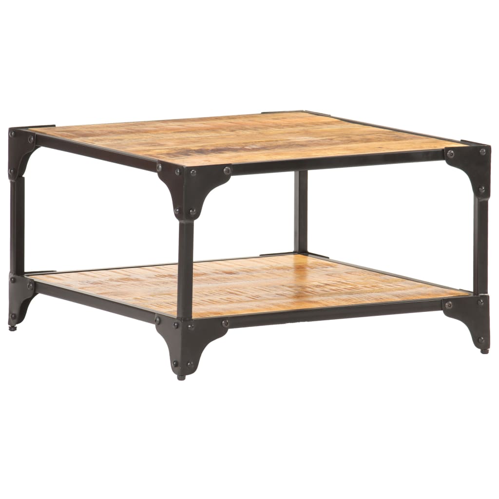 Image of vidaXL Coffee Table 60x60x35 cm Solid Mango Wood