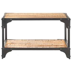 Konferenční stolek 60 x 60 x 35 cm masivní mangovníkové dřevo - obrázek 2