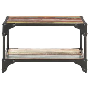 Konferenční stolek 60 x 60 x 35 cm masivní recyklované dřevo - obrázek 2