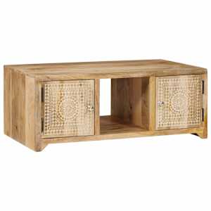 Konferenční stolek 90 x 50 x 35 cm masivní mangovníkové dřevo - obrázek 2